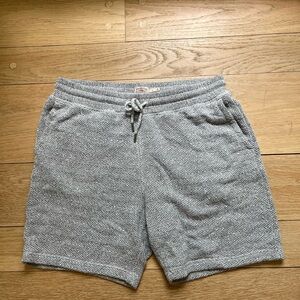 Gray cotton 7” inseam Men's Shorts